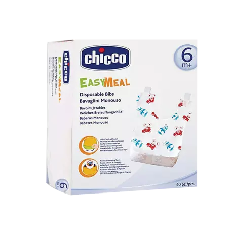 Chicco bavoir jetable easy meal , 6m+