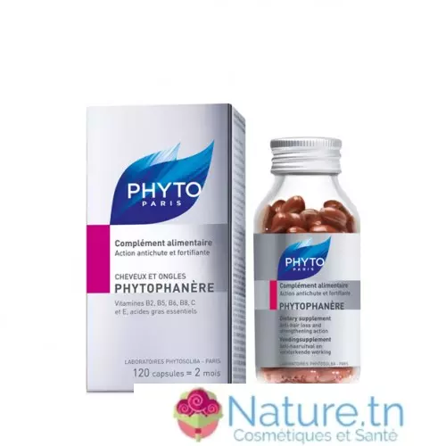 Phyto Phytophanere, Complément alimentaire Action antichute et fortifiante – 120 capsules