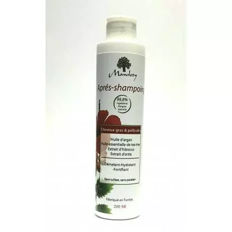 MAWLETY APRES SHAMPOING CHEVEUX GRAS & PELLICULES SANS SULFATE