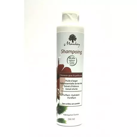 MAWLETY SHAMPOING CHEVEUX GRAS & PELLICULES SANS SULFATE