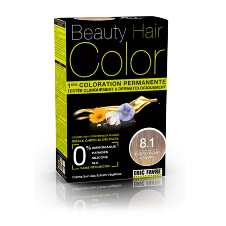 Beauty Hair color 8.1 blond clair cendre