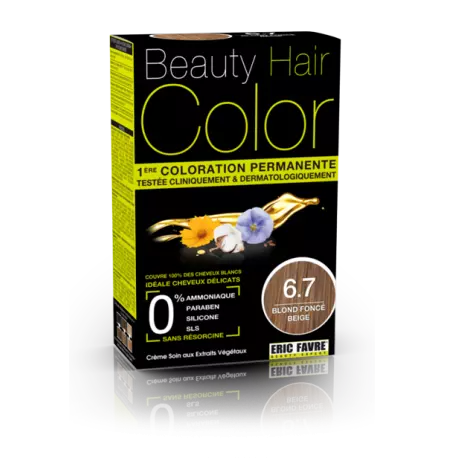 Beauty Hair color 6.7 blond foncé beige