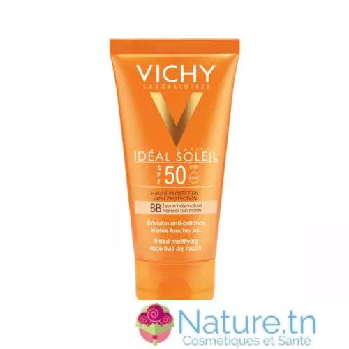 VICHY IDEAL SOLEIL BB Emulsion Toucher Sec Teintée SPF 50