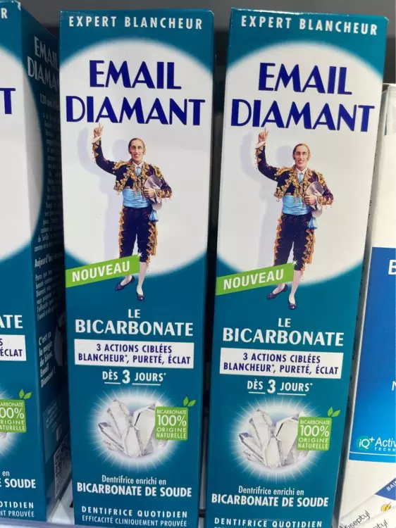 Email Diamant – Dentifrice Bicarbonate – Révèle la blancheur naturelle – Dentifrice quotidien -75ml